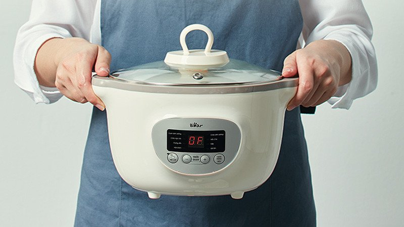 Hướng dẫn sử dụng nồi nấu chậm Bear 1.6L và các mẹo cần nhớ
