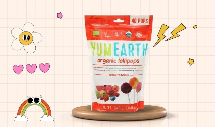 Kẹo mút hữu cơ YumEarth, một lựa chọn ít đường hơn
