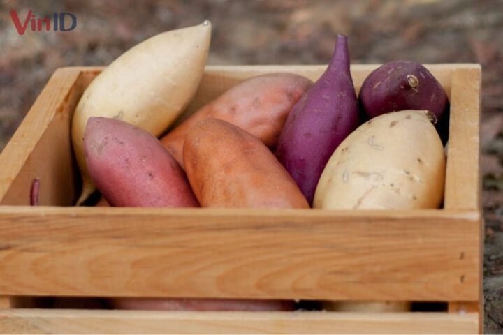 Khoai lang vàng tươi chọn lựa kỹ càng cho chè bà ba