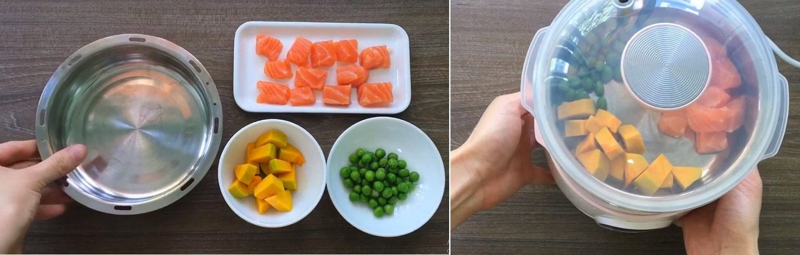 Kỹ thuật hấp đồng thời khi cách nấu cháo nồi Bear hiệu quả