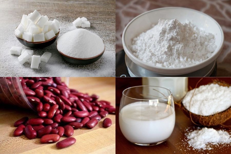 Làm chè đậu đỏ hạt to nước cốt dừa với những nguyên liệu đơn giản