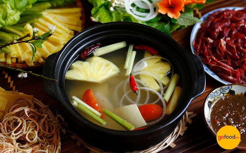 Làm lẩu bò nhúng giấm chua chua ngọt ngọt