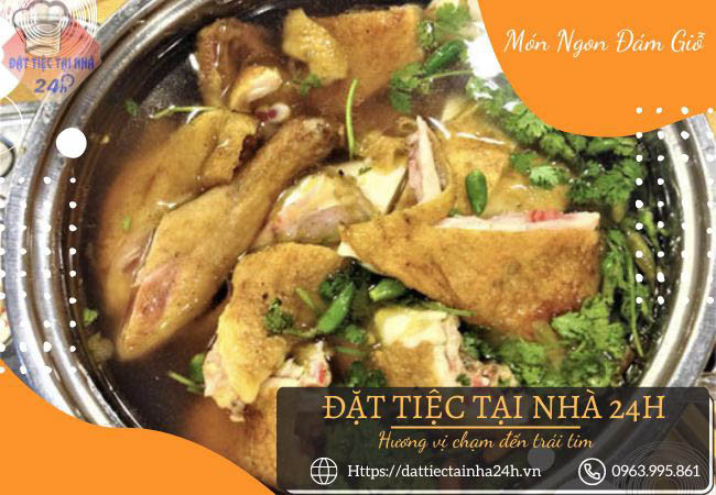 Lẩu gà lá é - món ngon đãi khách đám giỗ