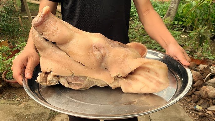 luộc đầu heo