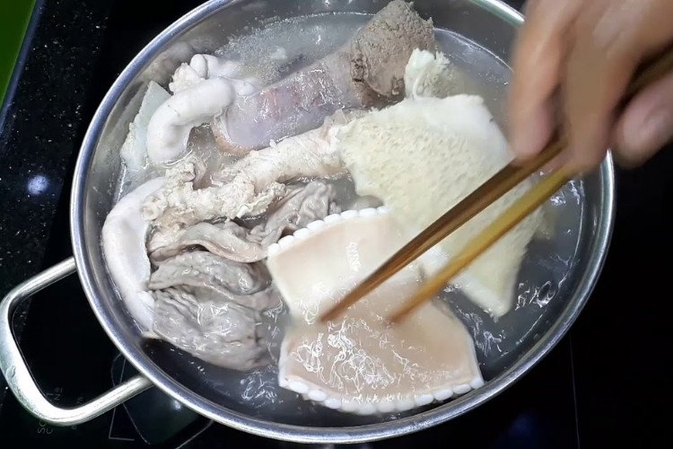 Luộc lòng bò ngon