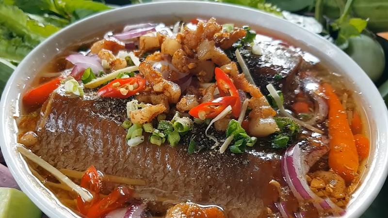 Mắm cá lóc chưng thịt ba rọi