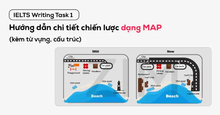 Cấu trúc và cách làm một bài thi IELTS Writing dạng Map Cấu trúc và cách làm một bài thi IELTS Writing dạng Map