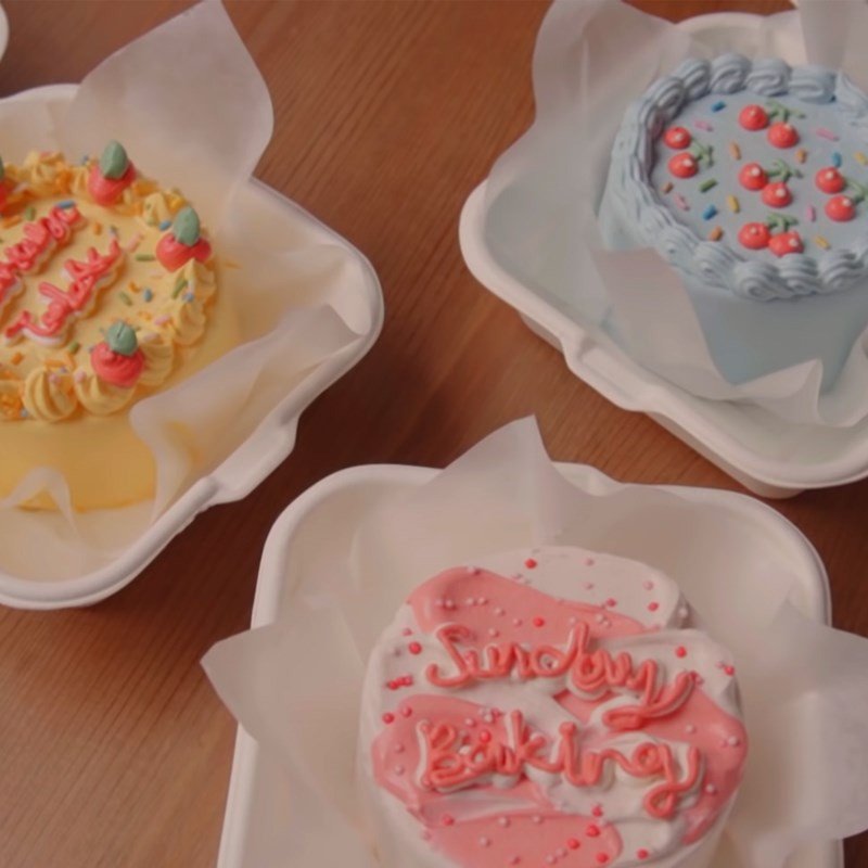 Món bánh kem nhỏ phô mai thành phẩm đẹp mắt