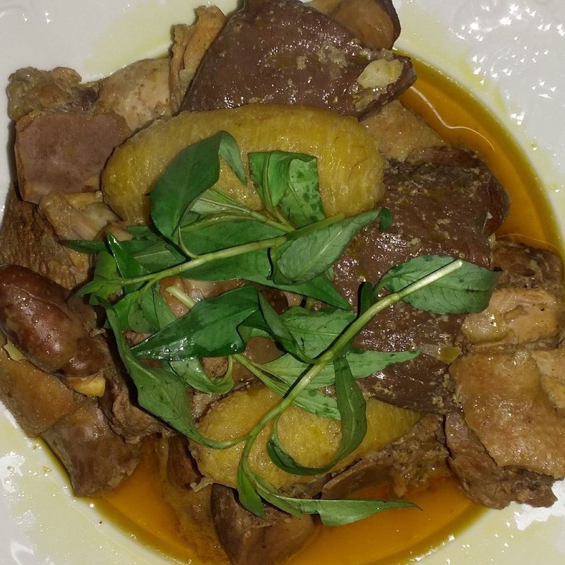 Món cà ri vịt sữa đặc hoàn chỉnh