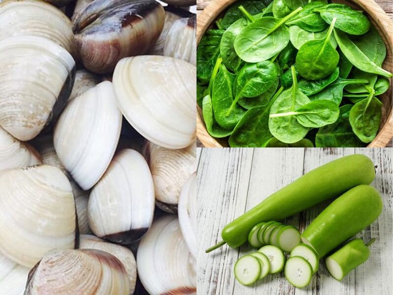 Món canh ngao mùng tơi nấu bầu thanh đạm, hấp dẫn cho bữa cơm gia đình