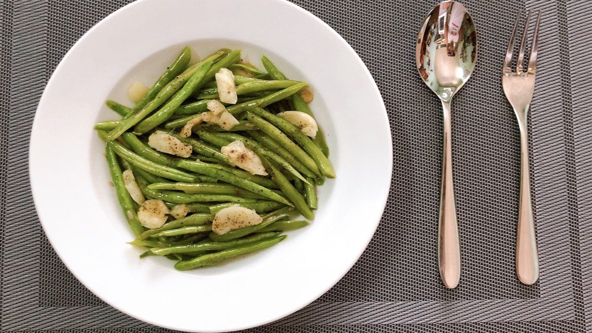 Món đậu ve xào tỏi thơm ngon, hấp dẫn sau khi chế biến