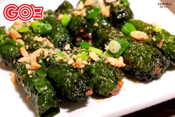 Món thịt bò nướng lá lốt thơm ngon, hấp dẫn