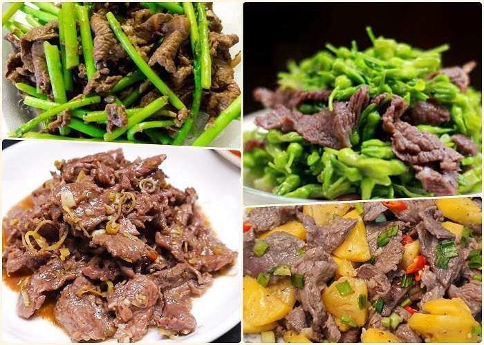 Món thịt bò xào thơm ngon được bảo quản an toàn trong tủ lạnh