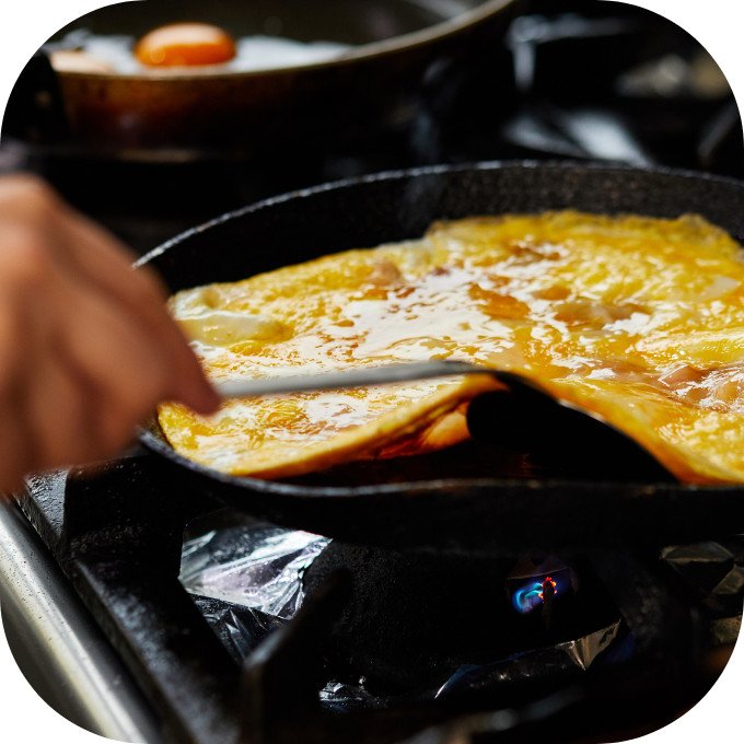 Món trứng chiên thịt băm vàng ươm hấp dẫn