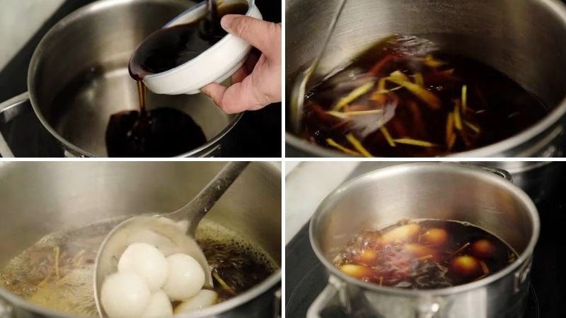 Nấu bánh ngào mật mía