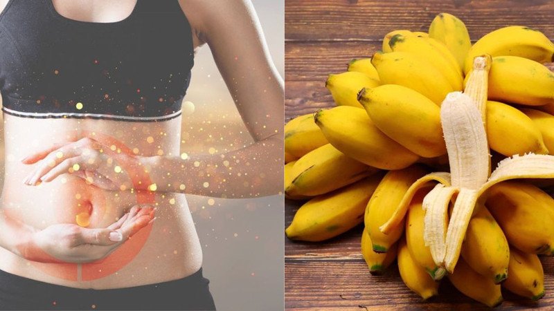 Người phụ nữ đang tập thể dục, thể hiện lợi ích của chuối cau trong việc hỗ trợ giảm cân