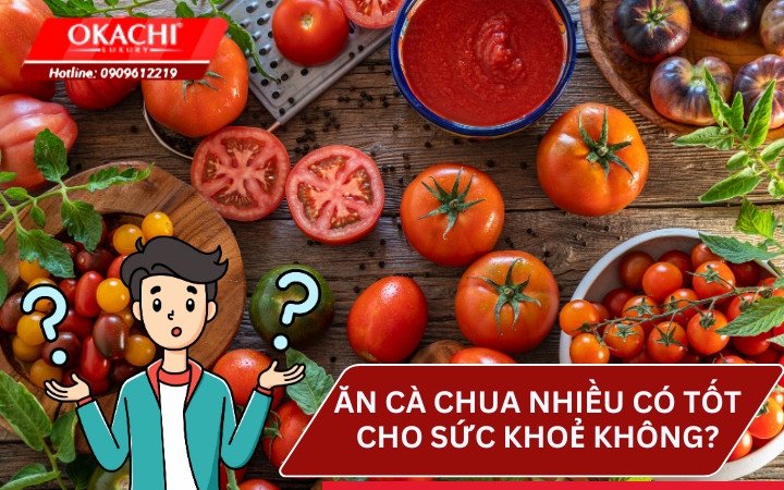 Người phụ nữ tươi tắn đang thưởng thức cà chua bi, minh họa lợi ích sức khỏe và quản lý cân nặng với 1 quả cà chua bi bao nhiêu calo.