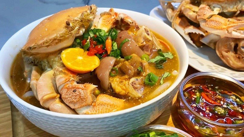 Nguyên liệu bánh đa cua tươi ngon tại chợ