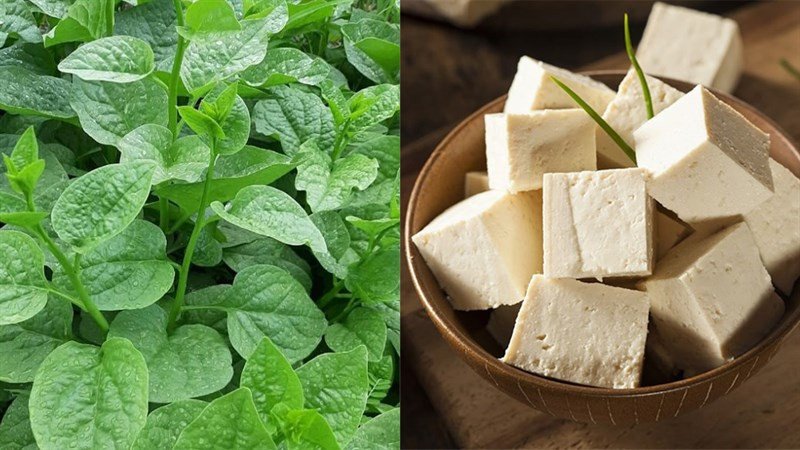 Nguyên liệu chính cho món canh mồng tơi chay