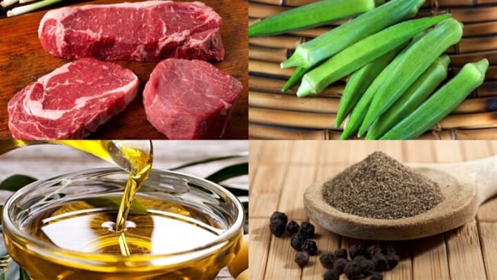 Nguyên liệu chính cho món đậu bắp xào thịt bò