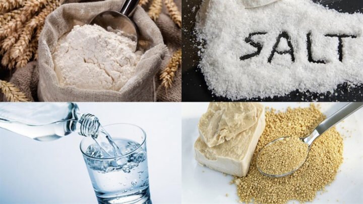 Nguyên liệu chính để làm bánh mì Pháp tại nhà