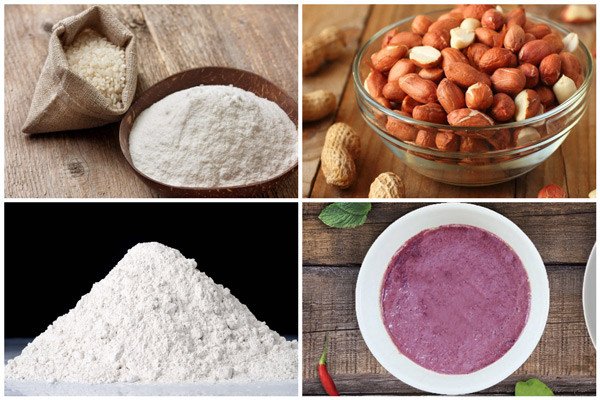 Nguyên liệu chính làm bánh đúc lạc truyền thống