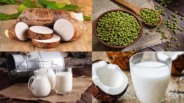 Nguyên liệu chính làm nên món chè khoai môn đậu xanh