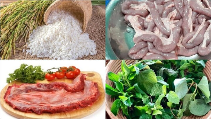 Nguyên liệu cho món lẩu cháo lòng hấp dẫn