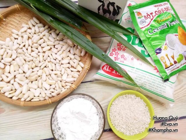 Nguyên liệu chuẩn bị cho cách nấu chè đậu trắng hạt to