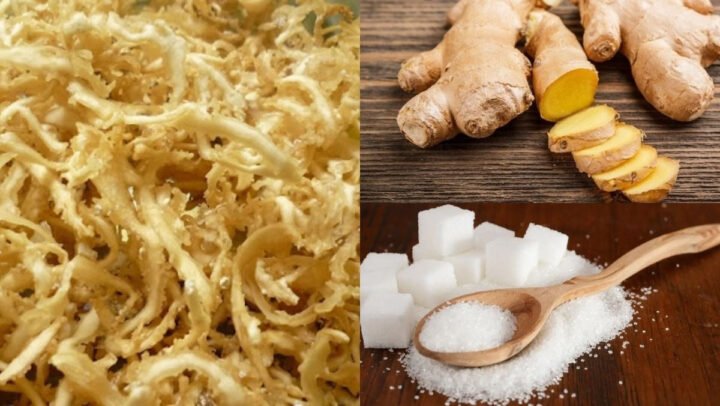 Nguyên liệu chuẩn bị cho cách nấu rau câu chân vịt tại nhà