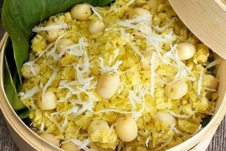 Nguyên liệu chuẩn bị cho cách nấu xôi vò hạt sen ngon tại nhà