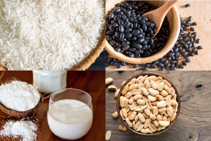 Nguyên liệu chuẩn bị nấu xôi đậu đen nước cốt dừa