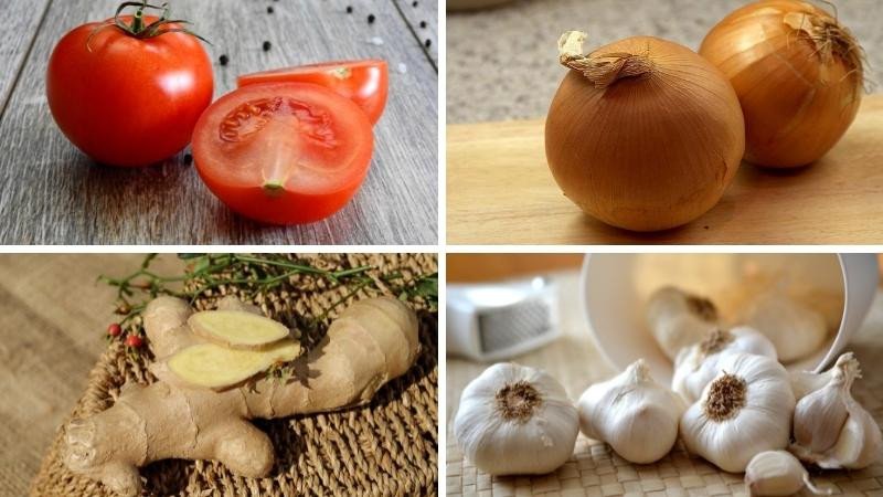nguyên liệu đa dạng cho công thức tương cà chua KFC