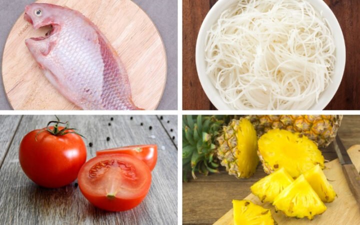 Nguyên liệu đầy đủ cho cách nấu lẩu thái cá diêu hồng