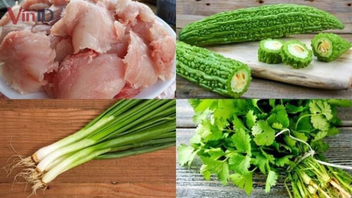 Nguyên liệu để nấu canh khổ qua cá thác lác