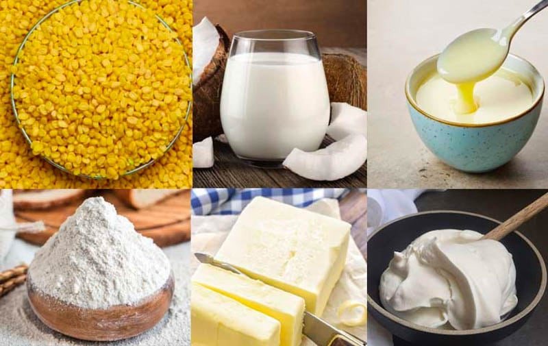 Nguyên liệu làm bánh đậu xanh nướng cốt dừa