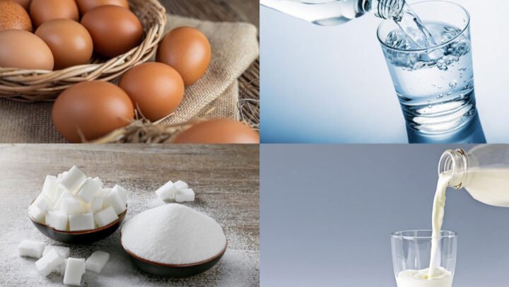 Nguyên liệu làm bánh flan sữa tươi, cách làm bánh flan với 4 quả trứng gà