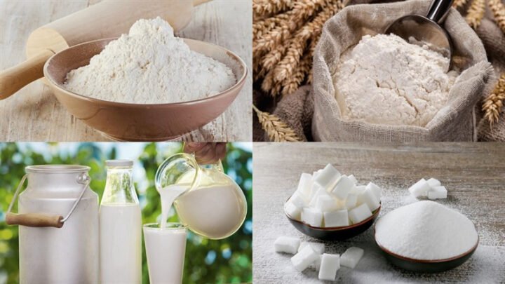 Nguyên liệu làm bánh sữa tươi chiên