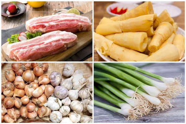 nguyen lieu lam mon thit kho mang