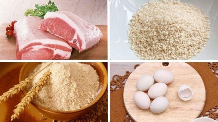 Nguyên liệu làm thịt lợn chiên xù