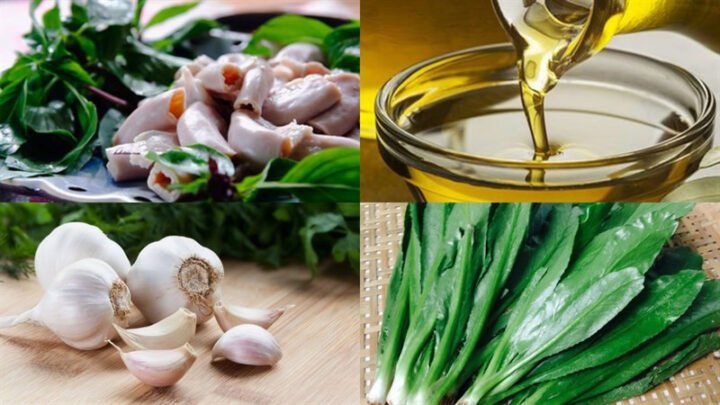 Nguyên liệu lòng dê xào