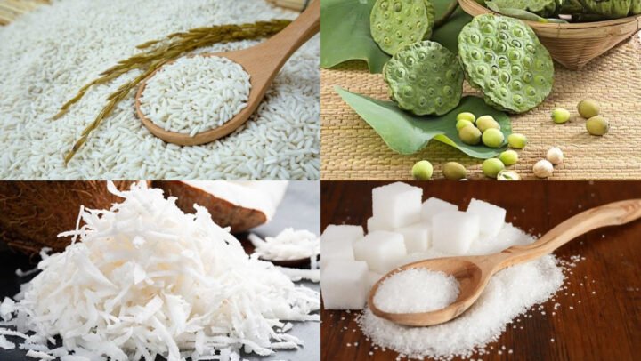 Nguyên liệu món ăn xôi hạt sen