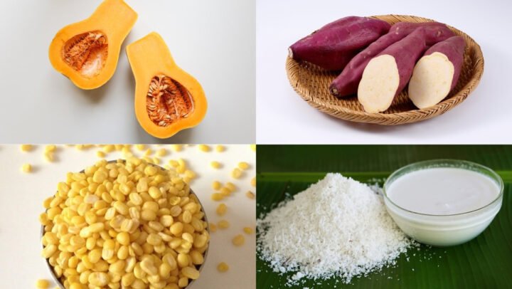 Nguyên liệu món chè khoai dẻo thập cẩm tươi ngon