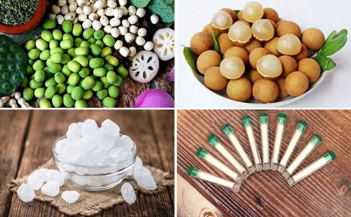 Nguyên liệu nấu chè hạt sen long nhãn thơm ngon