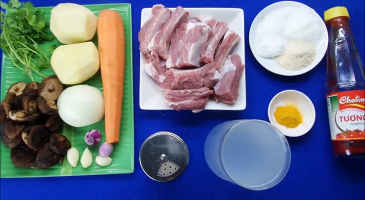 nguyên liệu nấu lagu bánh mì tươi ngon