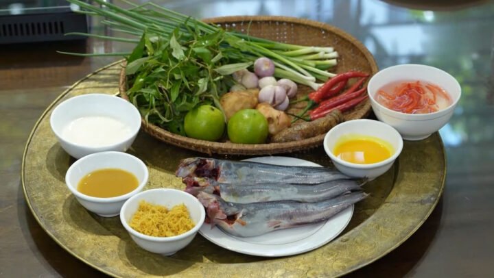 Nguyên liệu tươi ngon cho món cá trê om riềng mẻ