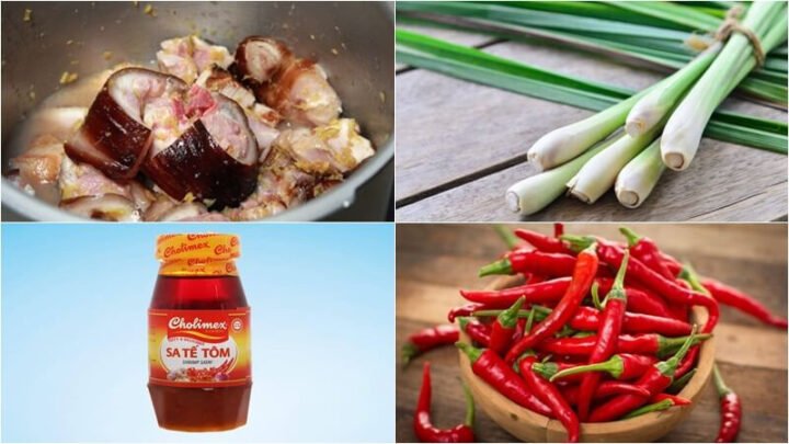 Nguyên liệu tươi ngon cho món chồn hương giả cầy