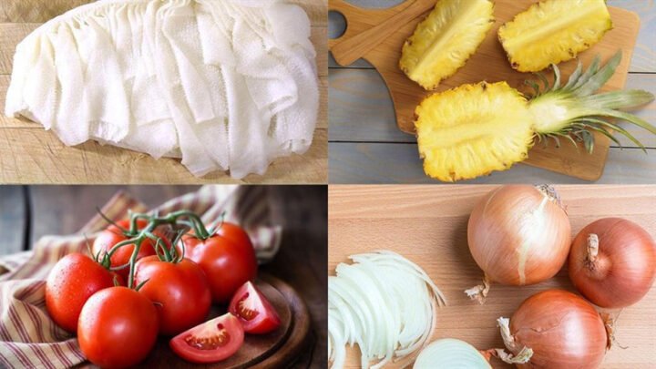 Nguyên liệu tươi ngon chuẩn bị cho món cách xào lòng bò