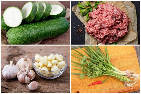 Nguyên liệu tươi ngon để chuẩn bị cách nấu canh bí đao thịt băm tại nhà