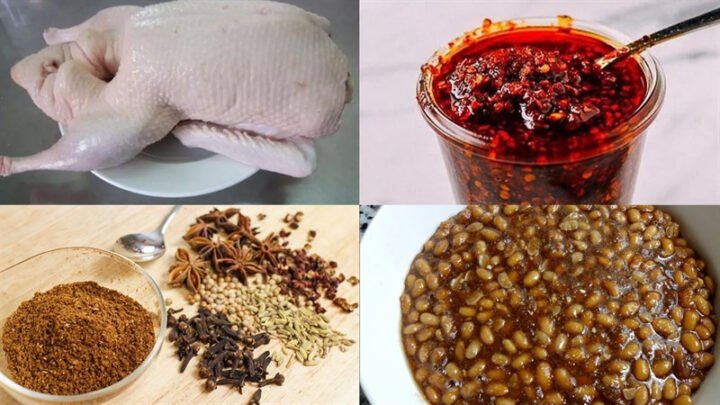 Nguyên liệu tươi ngon để nấu món ngỗng giả cầy